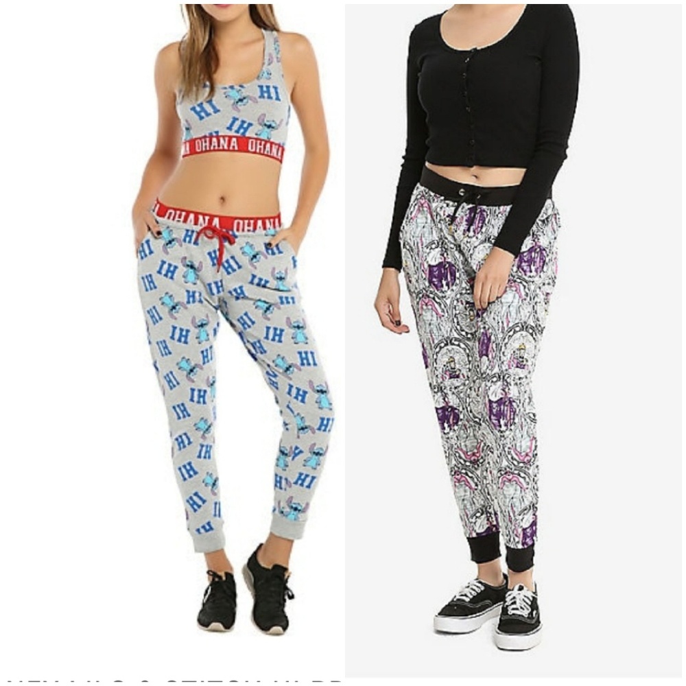 Disney villain and lilo & stitch joggers